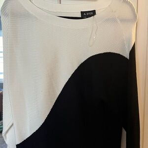 A. Byer Black and White Sweater